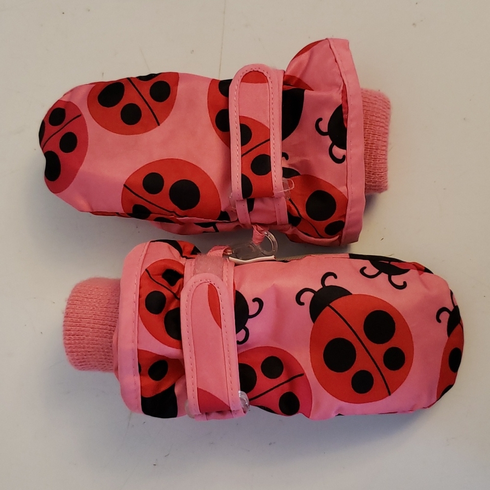 Children's Place Toddler Girls Pink Mittens Size 12-24M